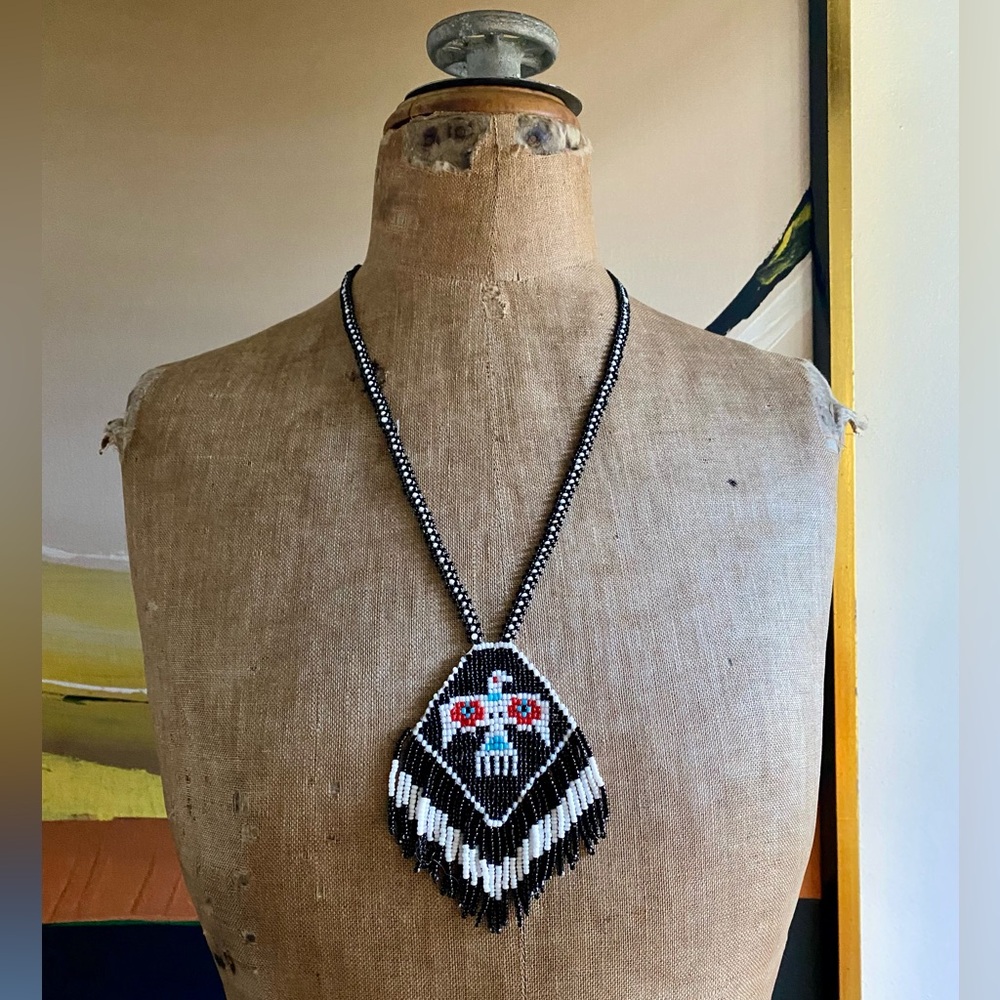 VTG Thunderbird Beaded Necklace